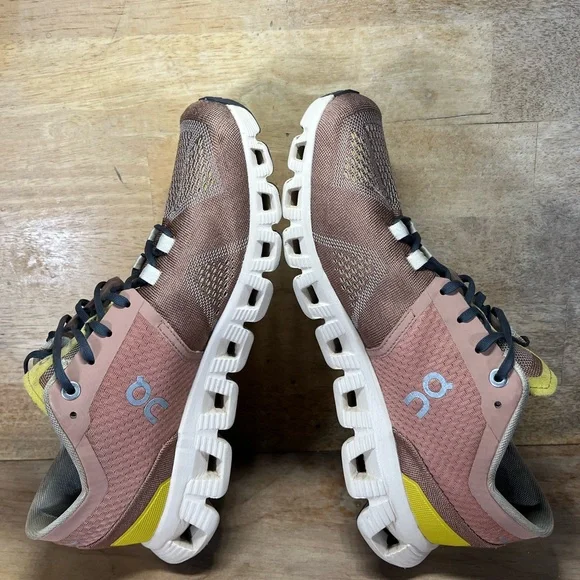 On Cloud X REFLECTIVE Womens Size 8.5 Running Shoes Sneakers Mocha Brown Sand - Picture 6 of 12